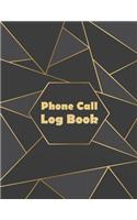 Phone Call Log Book