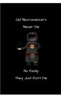 Old Necromancers Never Die No Really They Just Don't Die: Role Playing Game (RPG) notebook with alternating journal paper for writing and hexagon paper for drawing maps