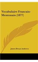 Vocabulaire Francais-Mentonais (1877)
