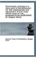 Statements Relating to a Navy Yard in the Delaware