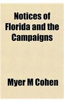 Notices of Florida and the Campaigns