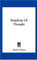 Simplicity of Thought