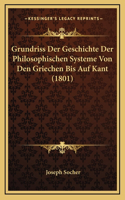 Grundriss Der Geschichte Der Philosophischen Systeme Von Den Griechen Bis Auf Kant (1801)
