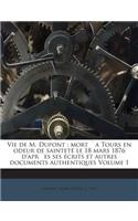 Vie de M. Dupont