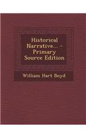Historical Narrative...