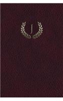 Monogram "j" Blank Book: 150 Page Sketchbook Scrapbook Notebook
