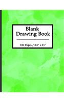 Blank Drawing Book-Green