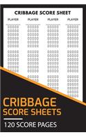 Cribbage Score Sheets 120 Score Pages