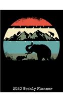 2020 Weekly Planner: Pocket Elephant 2020 Dated Journal - Jan 1, 2020 to Dec 31, 2020 - Weekly & Monthly View Planner - Organizer & Diary 8.5 x 11 inches Notebook