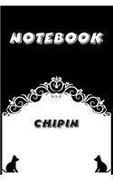 Chipin Notebook: Black and White notebook, Decorative Journal for Chipin Lover: Notebook /Journal Gift, Black and White,100 pages, 6x9, Soft cover, Mate Finish