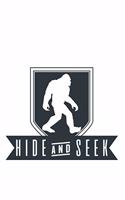 Hide And Seek World Champion Undefeated: Unlined / Plain Bigfoot Notebook / Journal Sketchbook Gift - Large ( 6 x 9 inches ) - 120 Pages -- Softcover