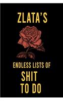 Zlata's Endless Lists of Shit to do