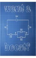 Want a Boost - Geek Charming Notebook