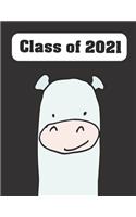 Class of 2021: Blank College Ruled Notebook