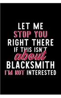 Let Me Stop You Right There If This Isn't About Blacksmith I'm Not Interested