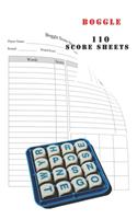 Boggle 110 Score Sheets: 110 Personal Score Sheets for Scorekeeping - Boggle Game Record Keeper Book - Score Keeping Book - Size:8.5" x 11" - 110 Pages (Gift)