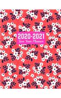 2020-2021 Two Year Planner: Trendy Calendar Year Vision Planner (January 2020 - December 2021) - Monthly and Weekly Schedule Organizer and Journal - Art Cover 00023187