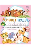 ABC Alphabet Handwriting tracing for preschoolers with Cute Animal ages 3-5