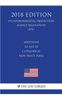 Additions to List of Categorical Non-Waste Fuels (US Environmental Protection Agency Regulation) (EPA) (2018 Edition)