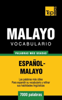 Vocabulario español-malayo - 7000 palabras más usadas