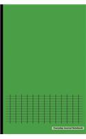 Everyday Journal Notebook - Graph Paper (Green Cover): 6" x 9", Graph notebook, Non-Spiral Durable Bound Journal,100 pages for Writing, Sketching & Notes