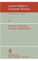 Methods of Algorithmic Language Implementation