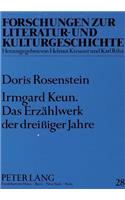 Irmgard Keun. Das Erzaehlwerk Der Dreißiger Jahre