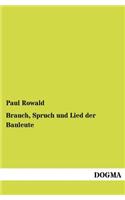 Brauch, Spruch und Lied der Bauleute: (German)