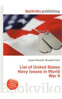 List of United States Navy Losses in World War II