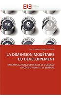 dimension monétaire du développement