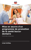 Mise en oeuvre d'un programme de promotion de la santé bucco-dentaire