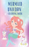 Mermaid Unicorn Coloring Book