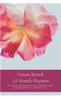 Vision Board 12 Month Planner, 12 Month 2020 Calendar, 5 Year 2020-2024 Calendar for Mapping Out What You're Really Meant to Do Create Simple Abundance Through Radical Transformation & Get Out of Your Own Way U