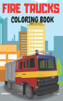 Fire Trucks Coloring Book: Funny Designs For Kids 40 Color-In Illustrations