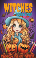 Witches coloring book: Halloween coloring book for every one