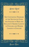 Key Containing Diagrams of the Sentences Given for Analysis in Reed and Kellogg's Graded Lessons in English, and Higher Lessons in English (Classic Reprint)