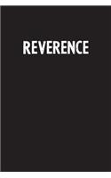 Reverence: Simple Blank Lined Notebook Journal