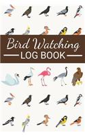 Bird Watching Log Book: Bird Watching Log Book Birding Journal to record Bird Sightings & List Species 125 pages (6 x 9) Gift for Birdwatchers