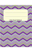 Wide Ruled Notebook: 8.5 x 11 Journal 100 Pages