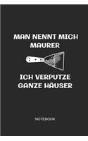 Man Nennt Mich Maurer Ich Verputze Ganze Häuser Notebook
