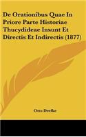 de Orationibus Quae in Priore Parte Historiae Thucydideae Insunt Et Directis Et Indirectis (1877)