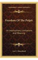 Freedom Of The Pulpit