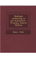Multiple Scattering in One Dimension