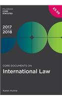 Core Documents on International Law 2017-18