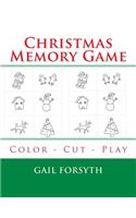 Christmas Memory Game: Color - Cut - Play