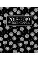 2018-2019 Weekly Planner: Portable Format 7.5x9.25 (19x23cm): August 1, 2018 to December 31, 2019: 17 Months: Dandelions 7658