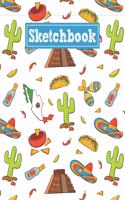 Sketchbook: 8.5 x 11 Notebook for Creative Drawing and Sketching Activities with Mexico Themed Cover Design