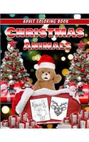 Adult Coloring Book Christmas Animal: Awesome 100+ Coloring Animals, Birds, Mandalas, Butterflies, Flowers, Paisley Patterns, Garden Designs, and Amazing Swirls for Adults Relaxation