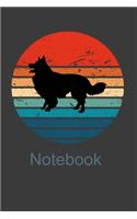 Notebook: Perfect Gift Notebook For Border Collie Dog Lover. Cute Cream Paper 6*9 Inch With 100 Pages Notebook For Writing Daily Routine, Journal and Hand Not