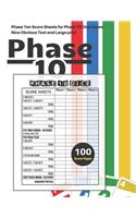 Phase 10 Score Sheets